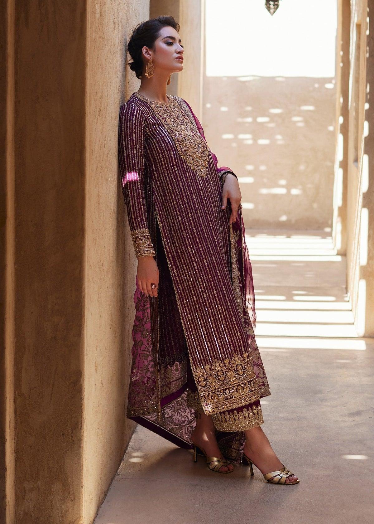 Alternative view of Kanwal Malik Shocking Pink Formal Collection Chiffon Replica