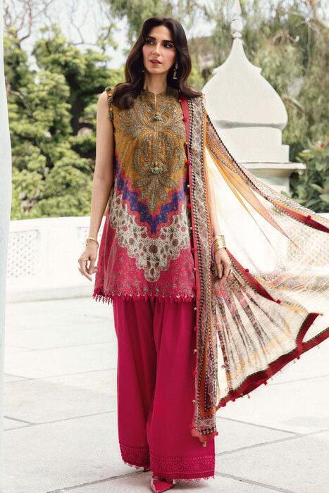 Maria B Multi Digital Printed Silk Collection Replica