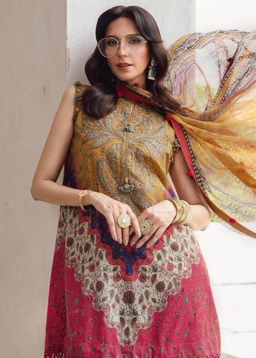 Alternative view of Maria B Multi Digital Printed Silk Collection Replica