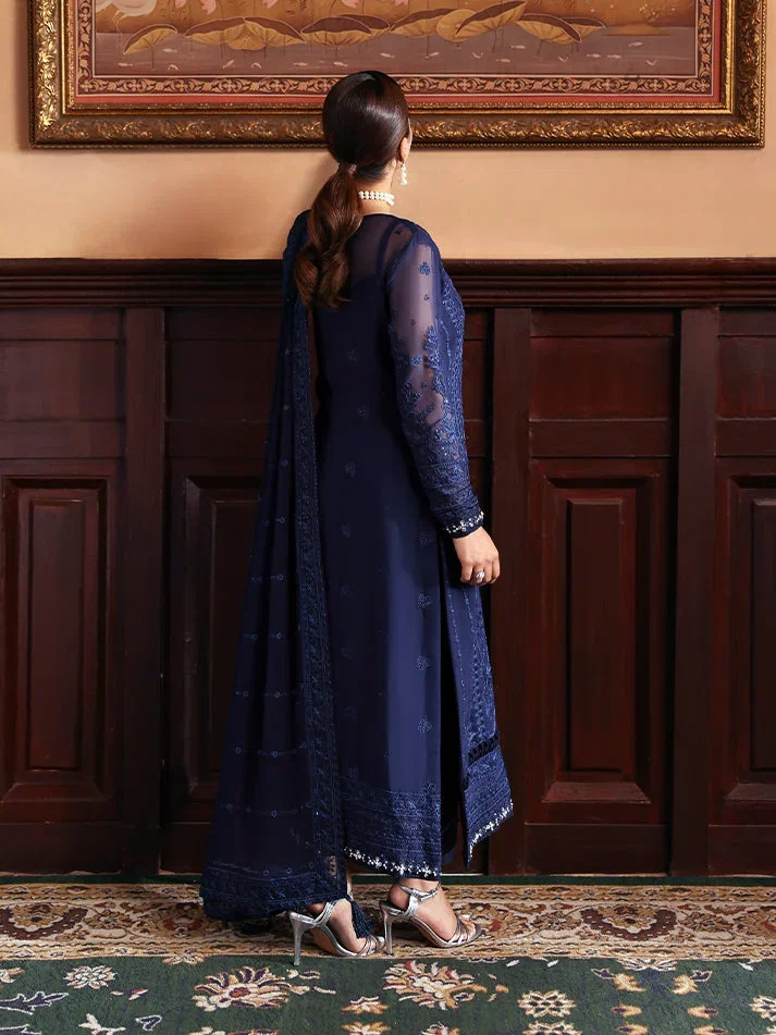 Alternative view of Gulaal Navy Blue Formal Collection Chiffon Replica