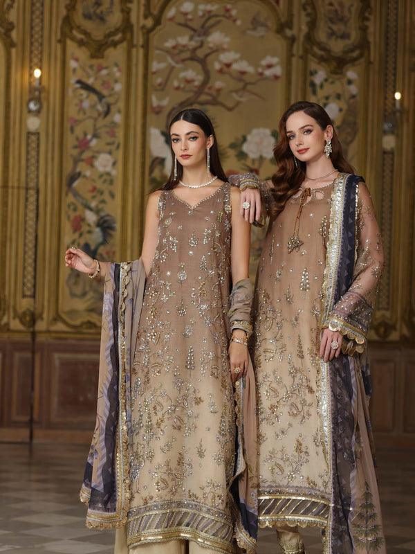 Noor By Saadia Asad Tie-Dye Formal Collection Net Replica