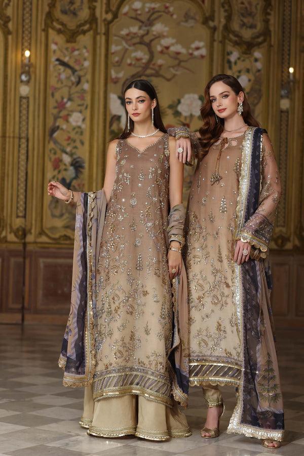 Noor By Saadia Asad Tie-Dye Formal Collection Net Replica