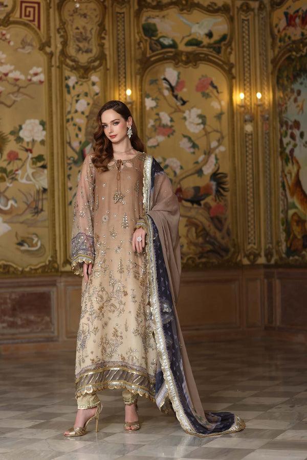 Alternative view of Noor By Saadia Asad Tie-Dye Formal Collection Net Replica