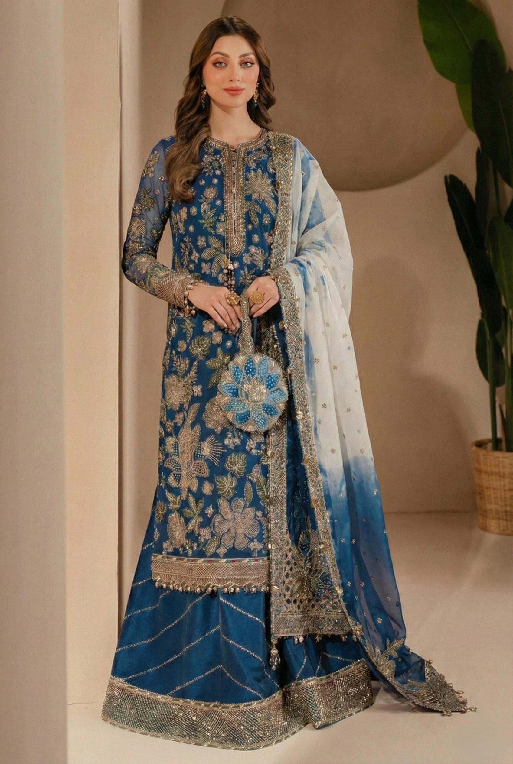 Jazmin Blue Formal Collection Chiffon Replica