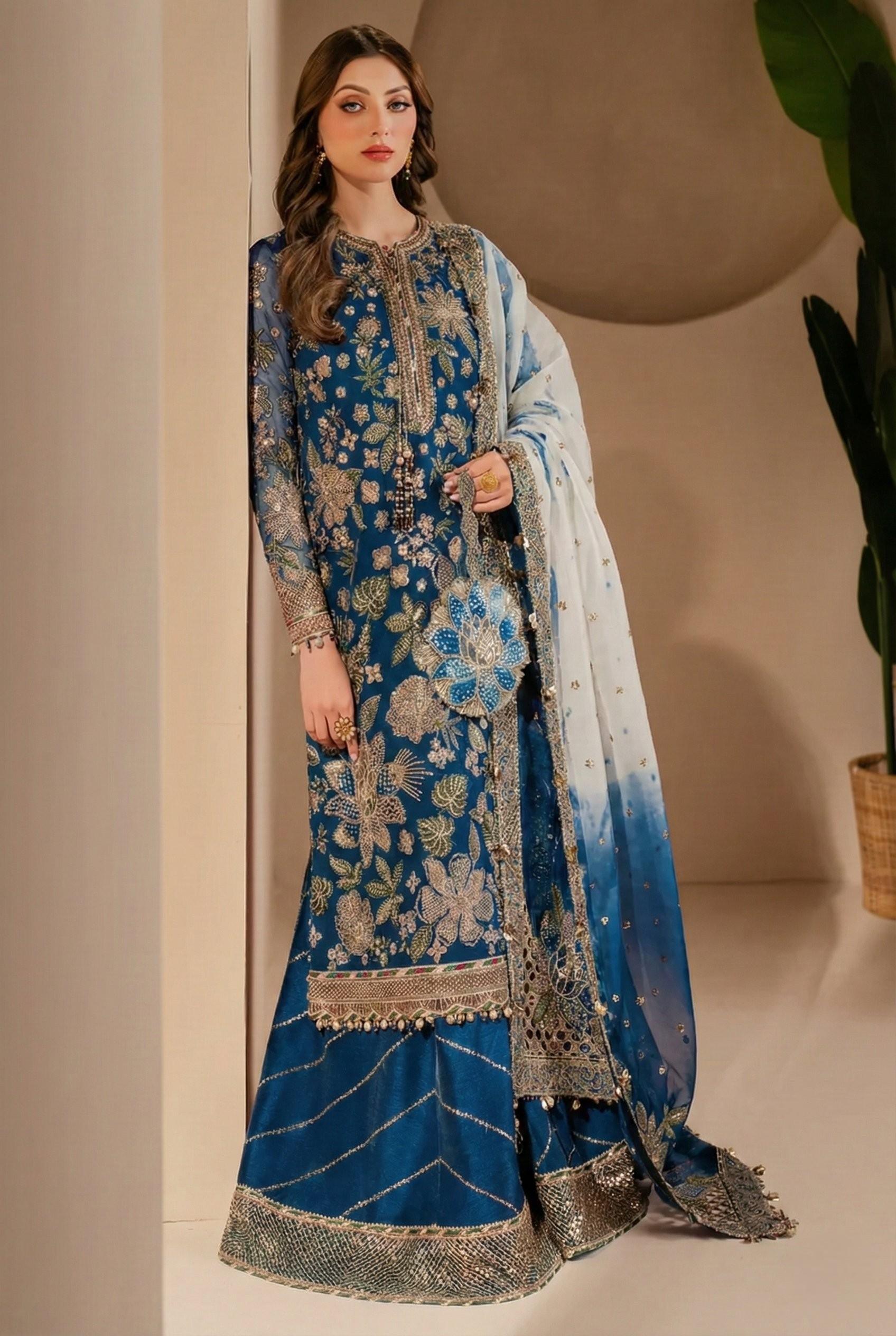 Alternative view of Jazmin Blue Formal Collection Chiffon Replica