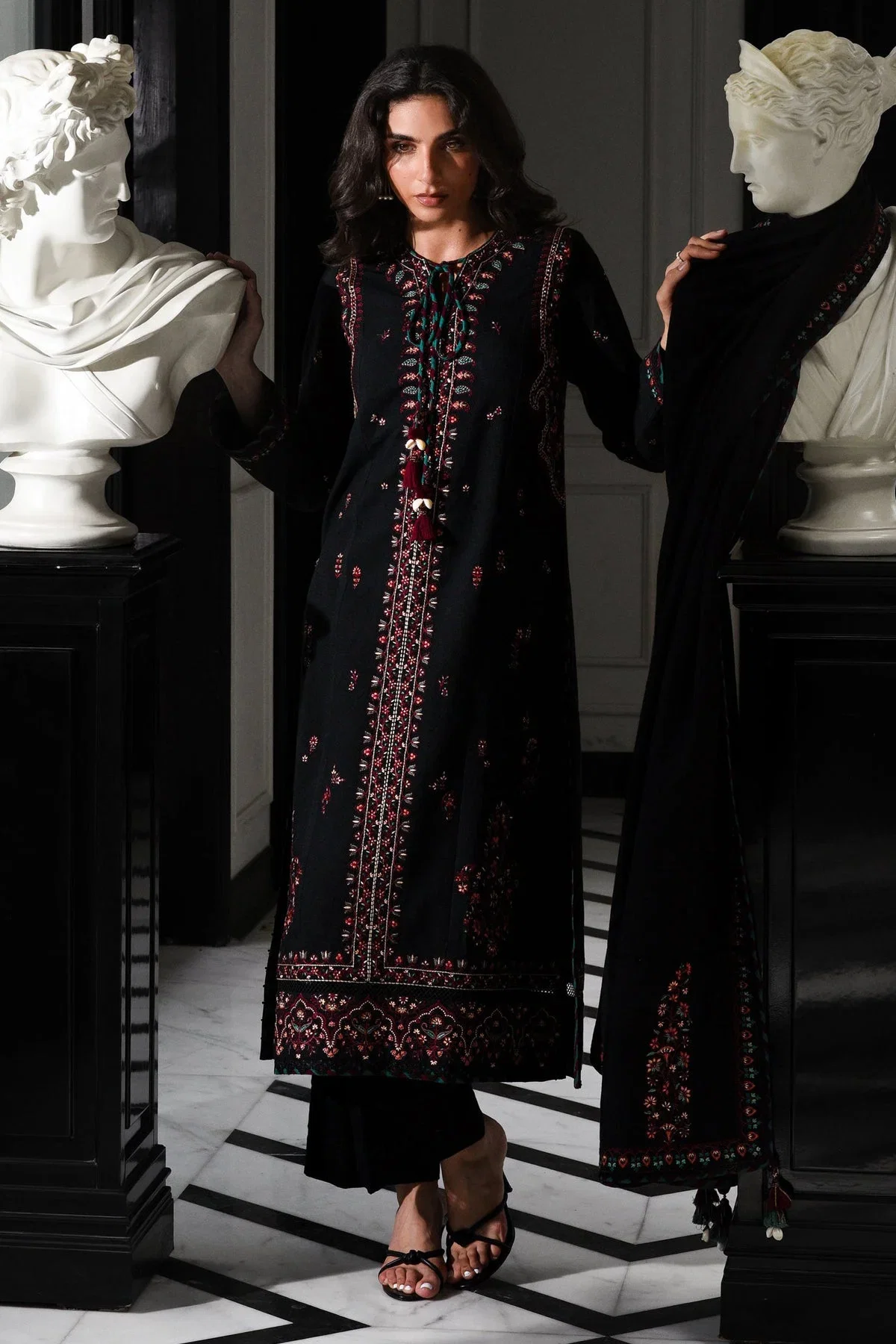 Alternative view of Batik Jet Black Formal Collection Cotton Replica