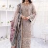 Imrozia Mauve Bridal Collection Net Replica