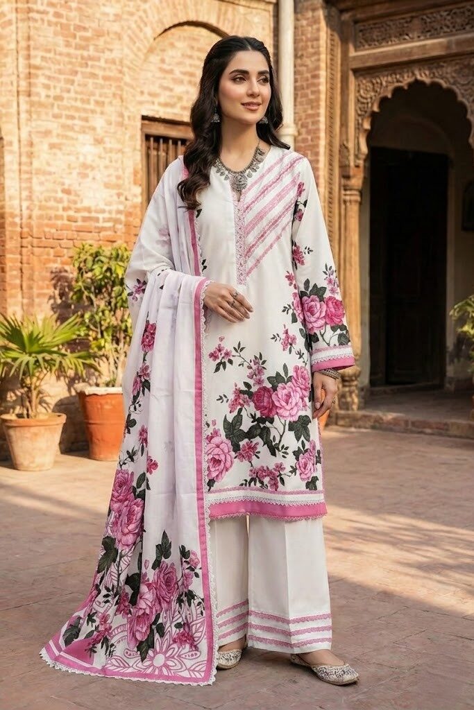 Shrenz 3 Piece Stitched Pashmina Collection