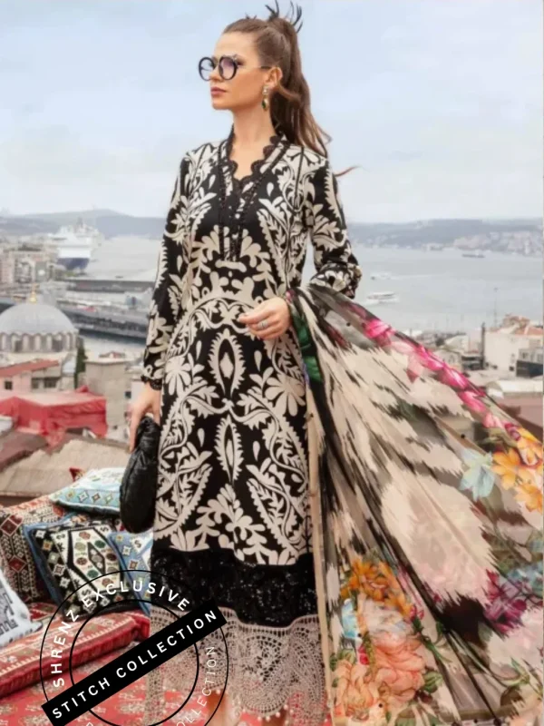 Shrenz 3 Piece Stitched Lawn Pret Collection