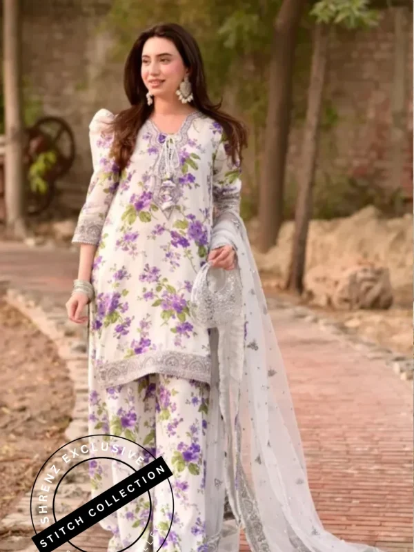 Shrenz 3 Piece Stitched Lawn Pret Collection