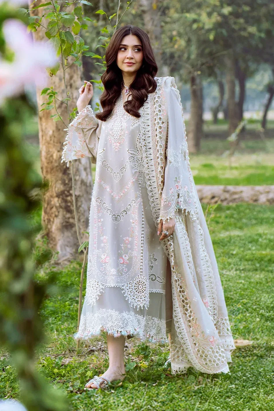 Bin Ilyas Pistachio Luxury Lawn Collection Replica