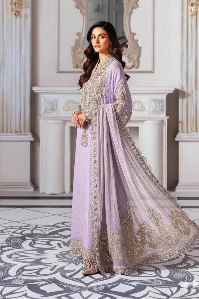Alternative view of Maria B Light Purple Formal Collection Chiffon Replica