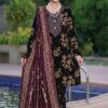 Aneela's Black Luxury Printed Lawn Collection Replica