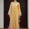 Qalamkar Yellow Luxury Lawn Collection Replica