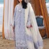 Qalamkar Light Purple Luxury Lawn Collection Replica