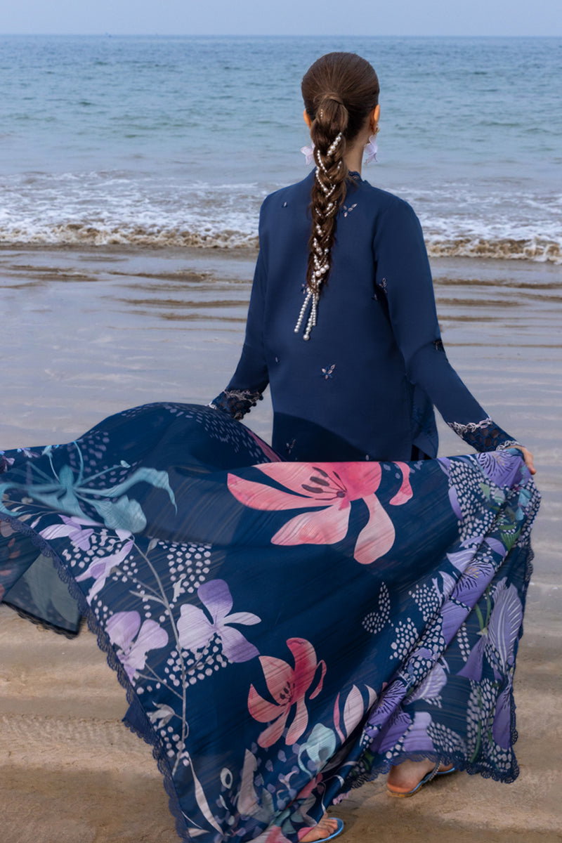 Rang Rasiya Royal Blue Luxury Lawn Collection Replica - Image 3