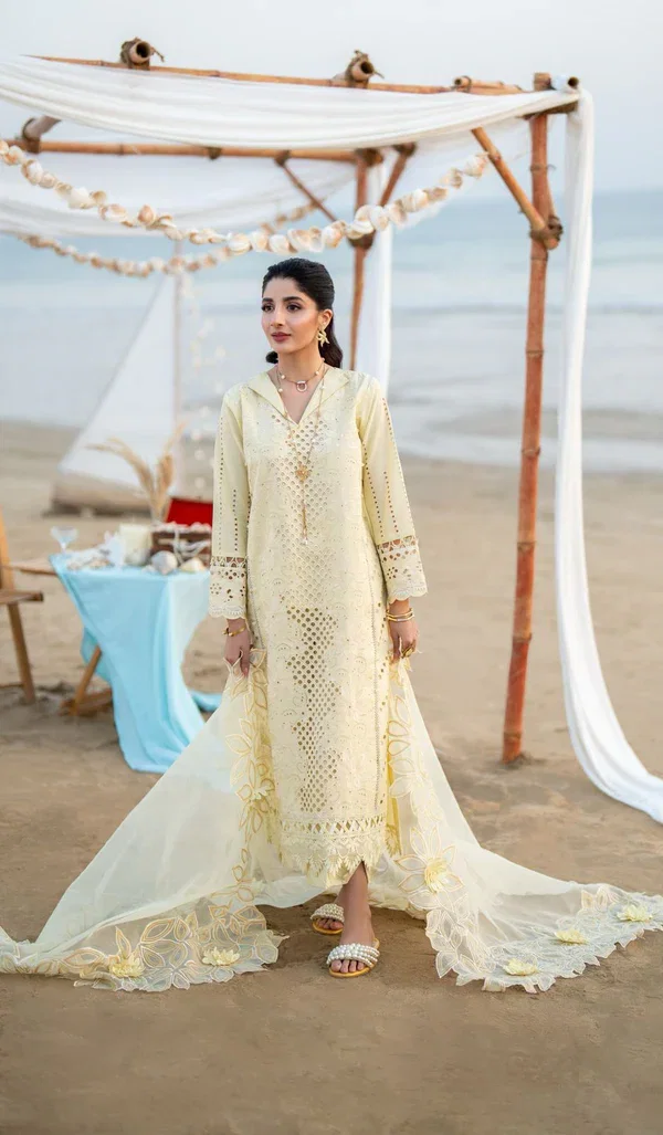 Alternative view of Aabyaan Skin Luxury Lawn Collection Replica