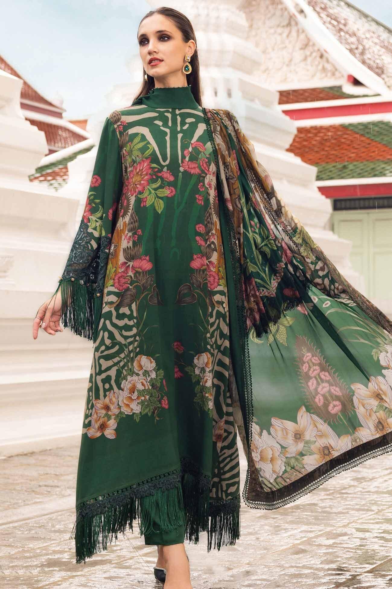 Maria B Green Luxury Bana Dora Collection Replica