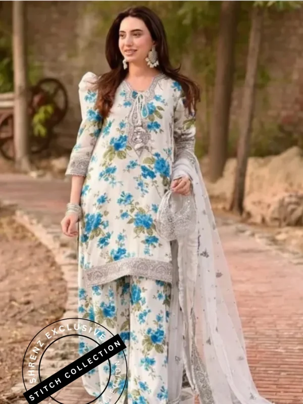 Shrenz 3 Piece Stitched Lawn Pret Collection
