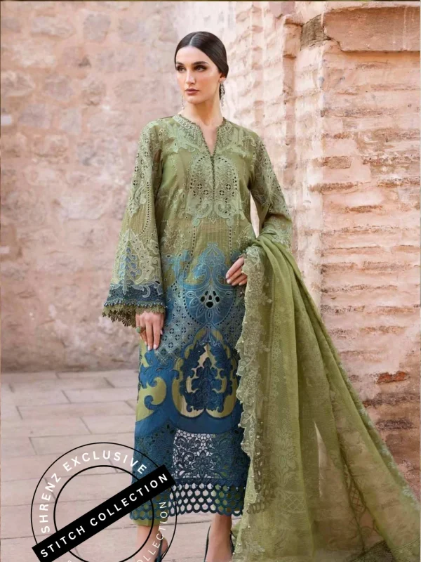 Shrenz 3 Piece Stitched Lawn Pret Collection