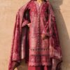 Bin Ilyas Maroon Luxury Lawn Collection Replica