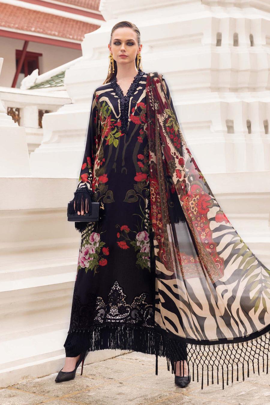 Maria B Black Luxury Bana Dora Collection Replica