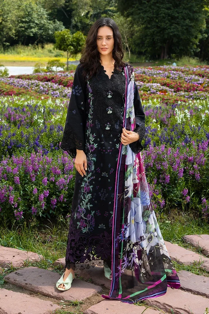 Mushq Jet Black Luxury Lawn Collection Replica