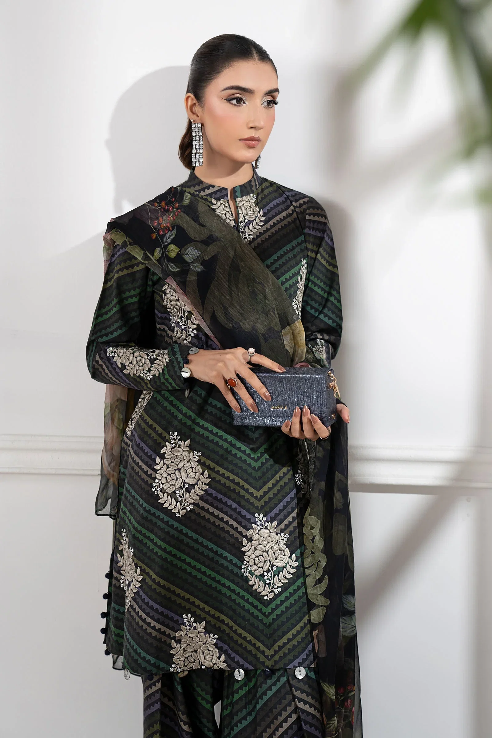 Alternative view of Maria B Multi Luxury Printed Lawn Collection Replica