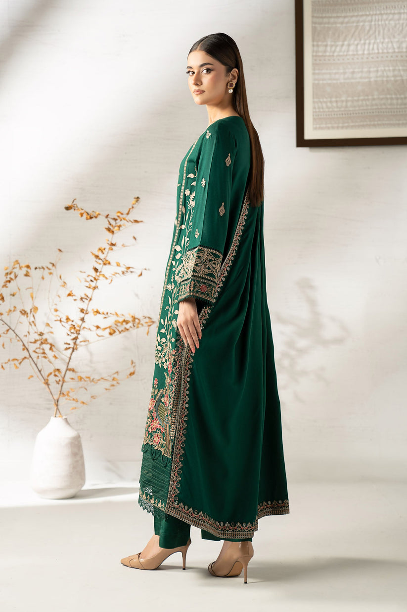 Maria B Bottle Green Luxury Lawn Collection Replica - Image 3