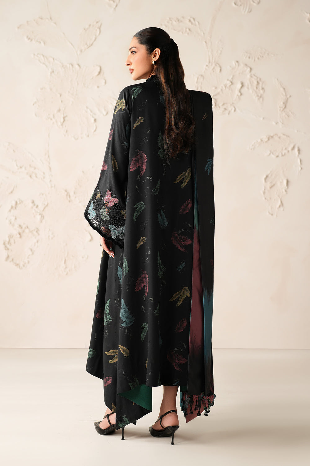 Baroque Black Luxury Printed Lawn Collection Replica - Image 3