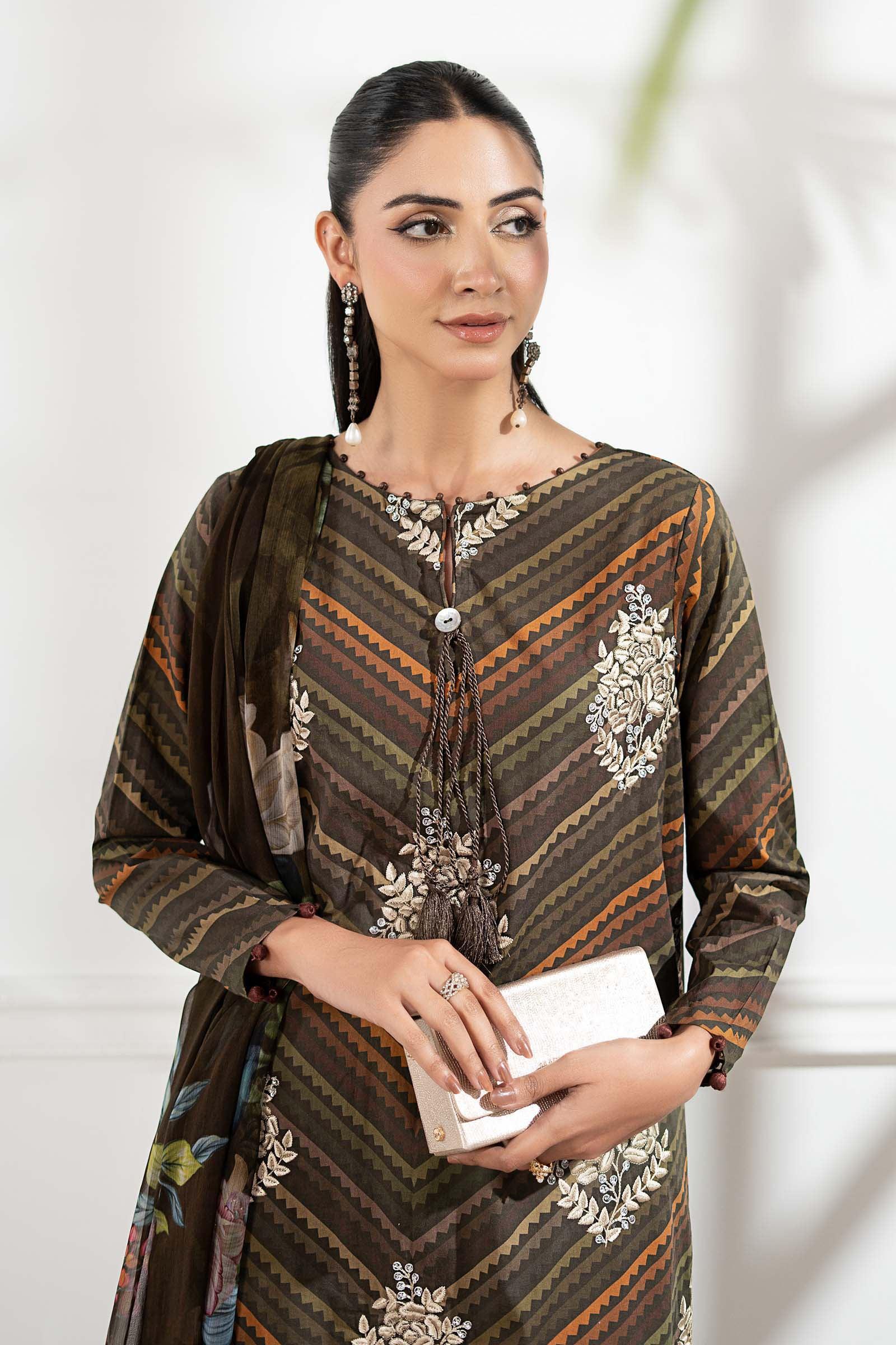 Alternative view of Maria B Multi Luxury Printed Lawn Collection Replica