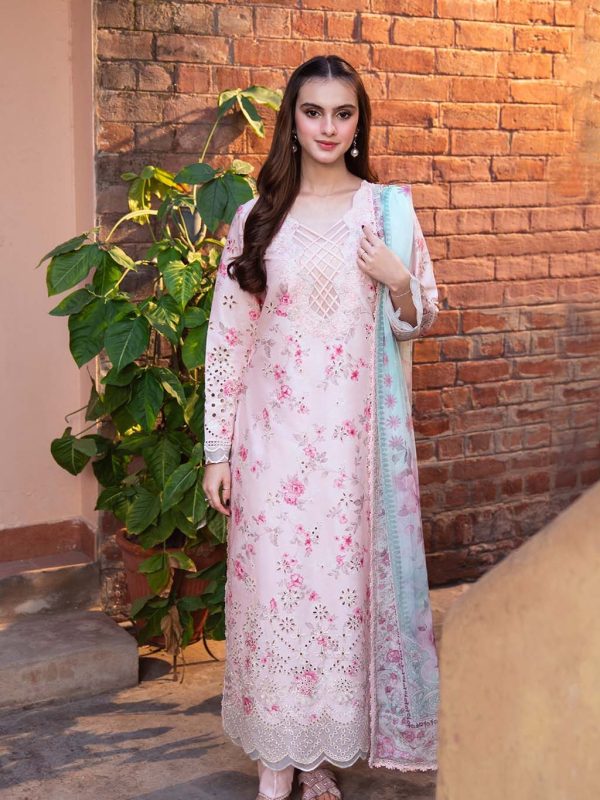 Neeshay Pink Luxury Printed Lawn Collection Replica