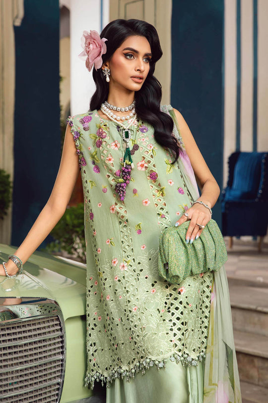 Maria B Pistachio Luxury Lawn Collection Replica - Image 2