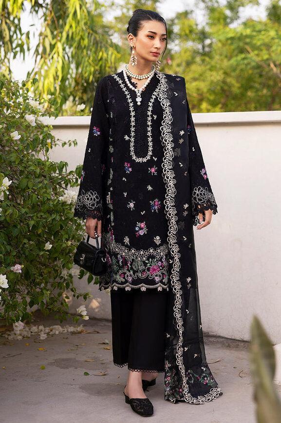 Republic Jet Black Luxury Lawn Collection Replica