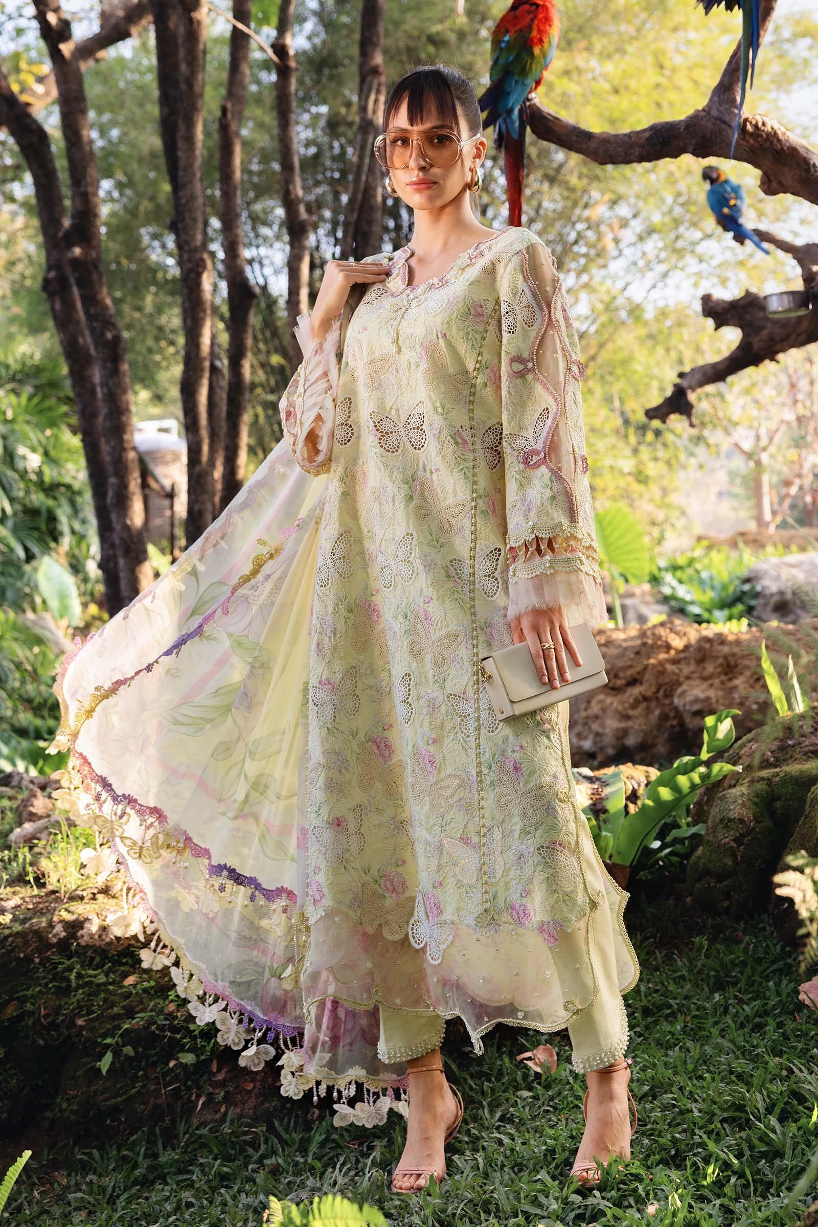 Maria B Yellow Luxury Printed Lawn Collection Replica