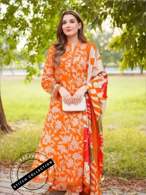 Shrenz 3 Piece Stitched Lawn Pret Collection