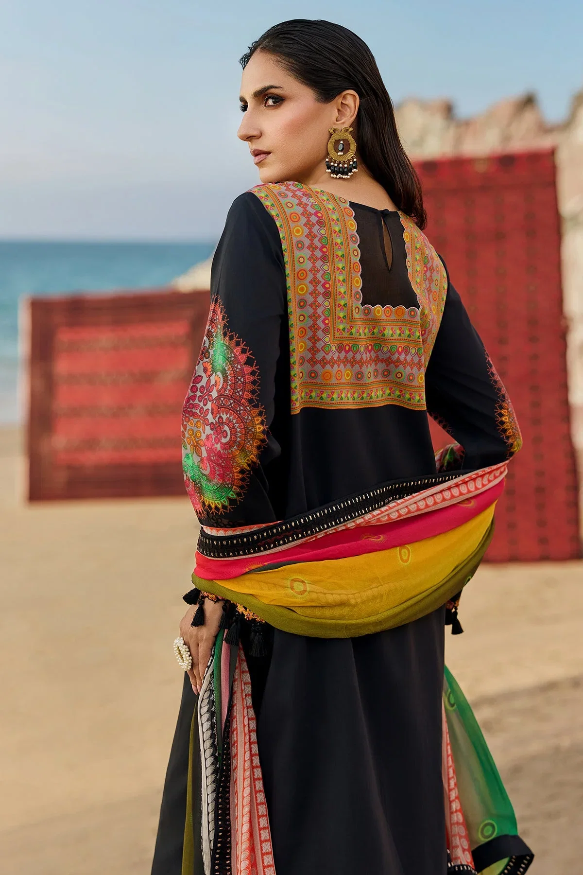 Charizma Black Luxury Swiss Lawn Collection Replica - Image 3