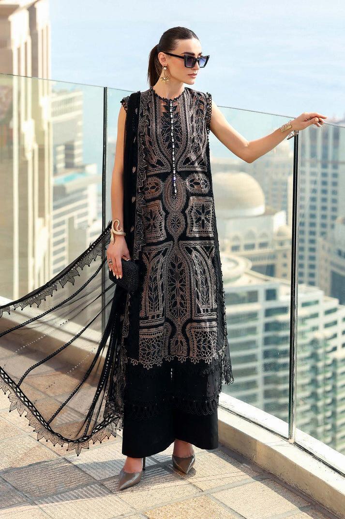 Maria b Jet Black Luxury Lawn Collection Replica