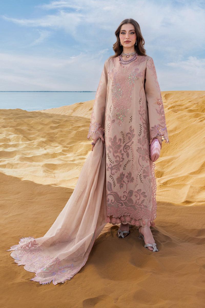 Rang Rasiya Peach Luxury Lawn Collection Replica - Image 2