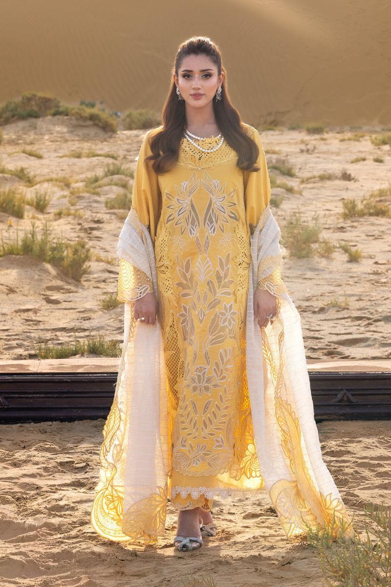 Alternative view of Rang Rasiya Yellow Luxury Lawn Collection Replica