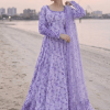 Faiza Saqlain Purple Luxury Lawn Collection Replica