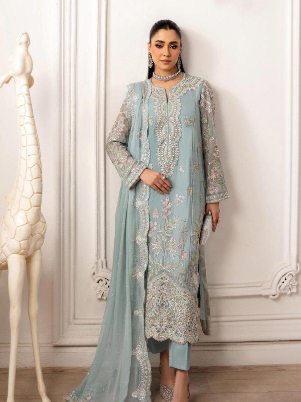 Imrozia Sea Green Formal Collection Chiffon Replica