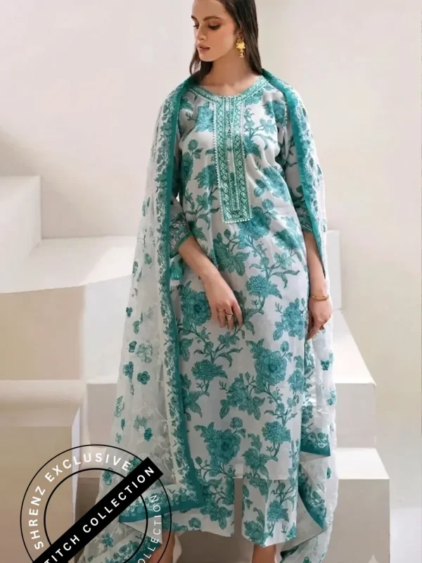 Shrenz 3 Piece Stitched Lawn Pret Collection