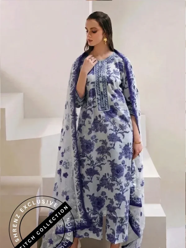 Shrenz 3 Piece Stitched Lawn Pret Collection