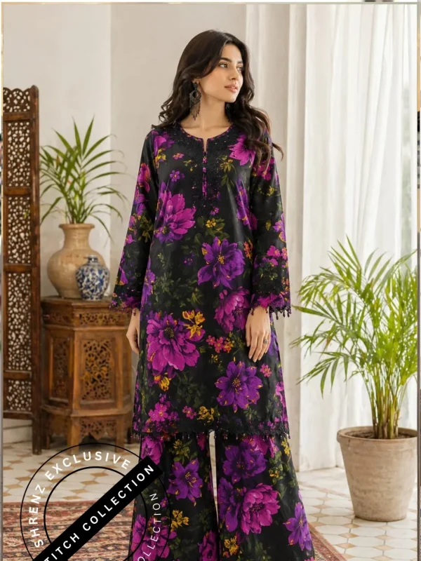 Shrenz 3 Piece Stitched Lawn Pret Collection