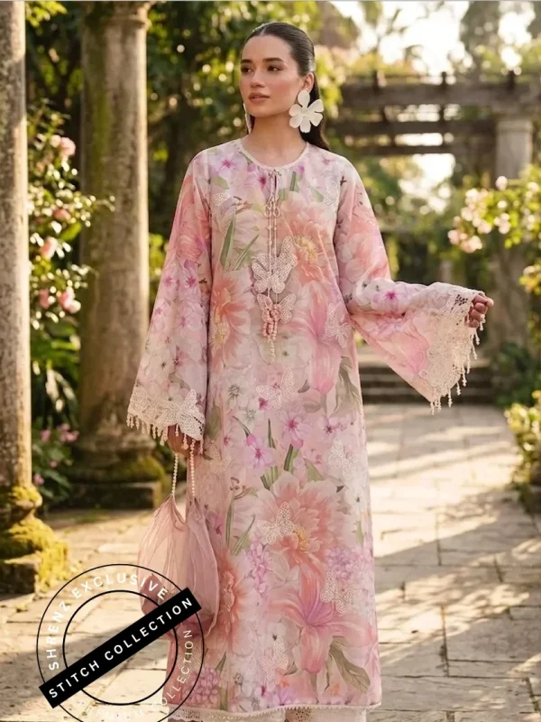 Shrenz 3 Piece Stitched Swiss Lawn Pret Collection
