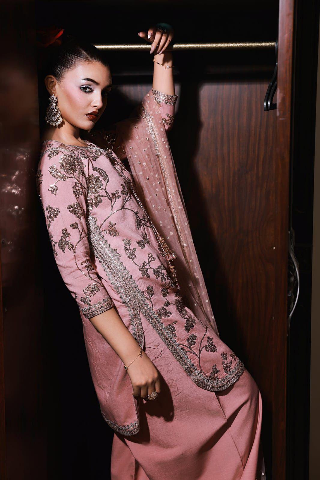Charizma Pink Luxury Chiffon Collection Replica - Image 2