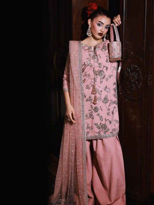 Charizma Pink Luxury Chiffon Collection Replica