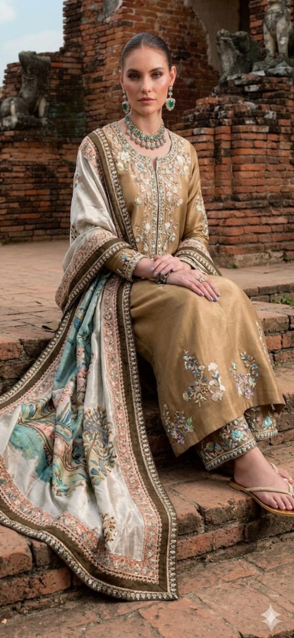 Sara Rohale Asghar (SRA) Mehendi Net Collection Replica - Image 3