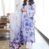 Baroque Purple Printed Lawn Collection Replica